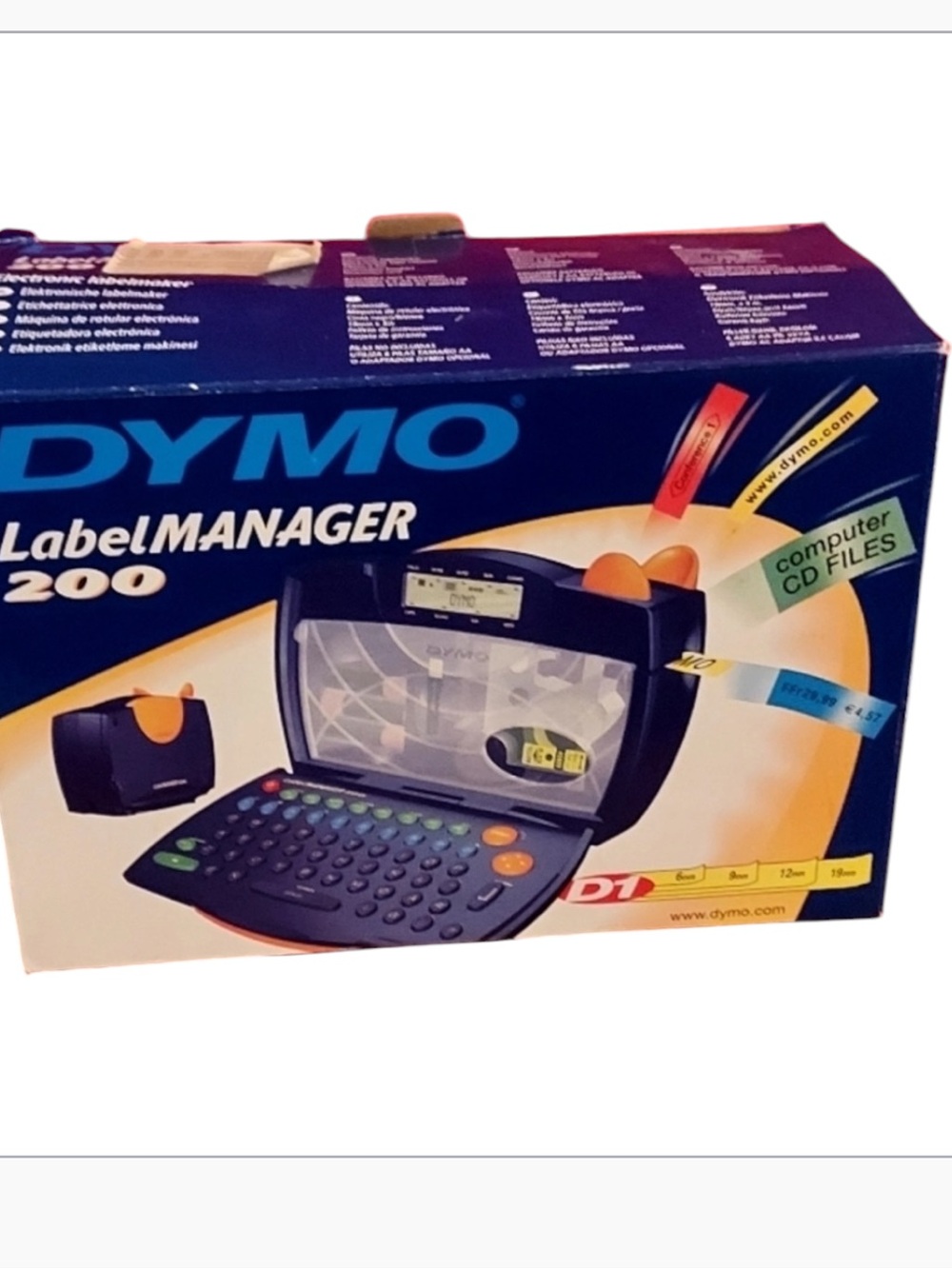 NEW Vintage DYMO LabelManager 200 Electronic Labelmaker  open box